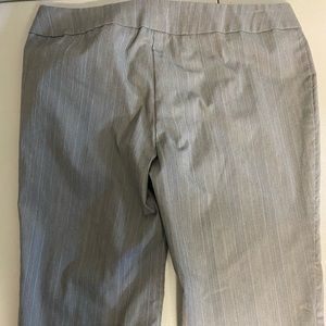 Gray stripped work shorts